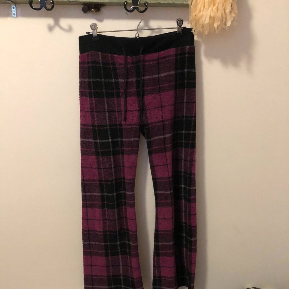 SUPER COZY PLAID FLEECE PJ BOTTOMS